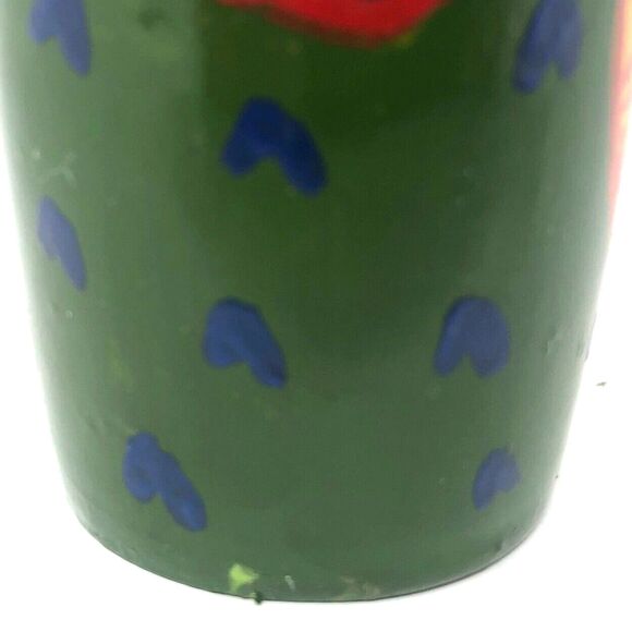 Matryoshka Russian Chime Doll Vintage Hand Painted Roly Poly Folk Art Set of 2 - Picture 15 of 15